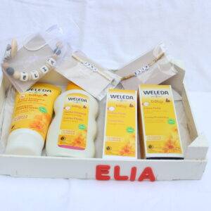 Canastilla – Caja New Born + 4 Cremas WELEDA